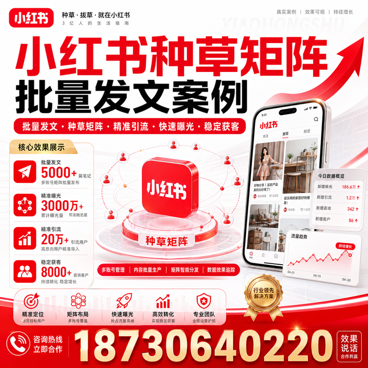 衢州小红书种草矩阵批量发文案例